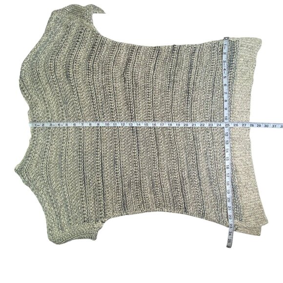 Vince Long Line Sweater | L | Linen Silk Blend | Open Knit Slub | Beachy Summer - Picture 10 of 11